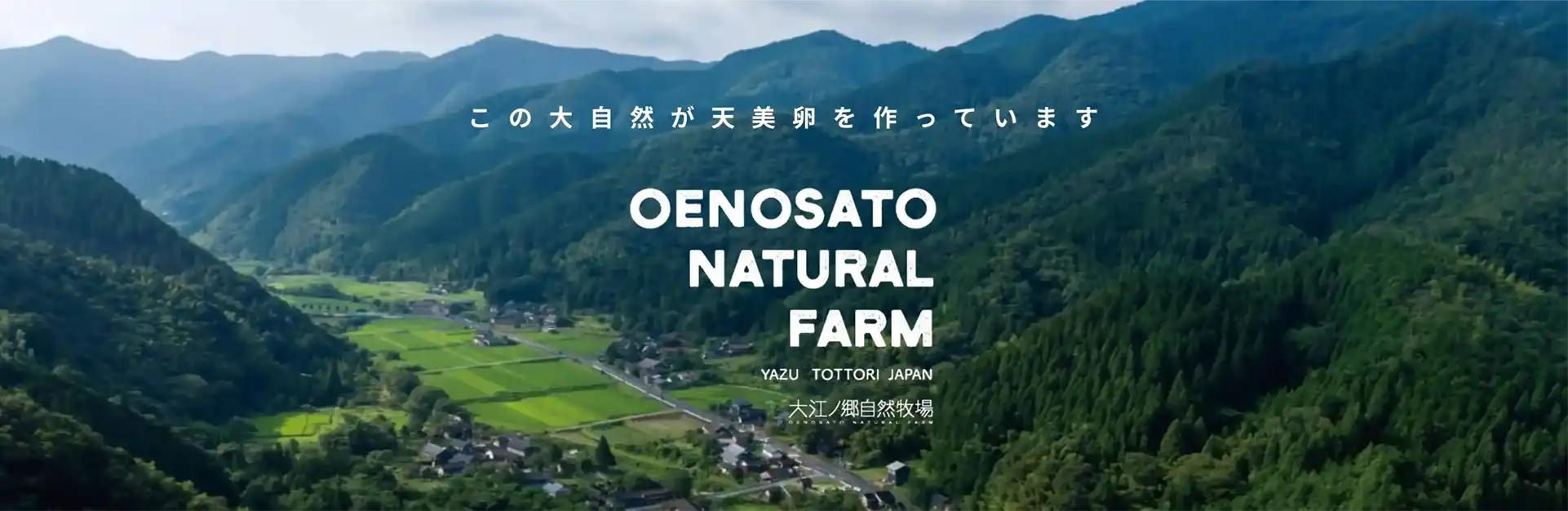 この大自然が天美卵を作っています 大江ノ郷自然牧場